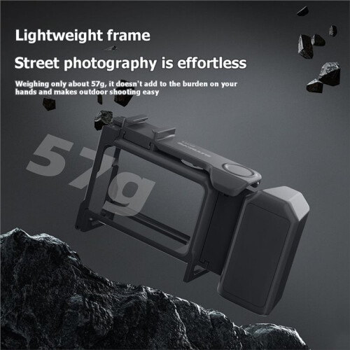 for  OSMO Action 6 2in1 Camera Cage Protective Case Cage Cold Shoe 1/4" Hole Quick Release Frame for Action6 1