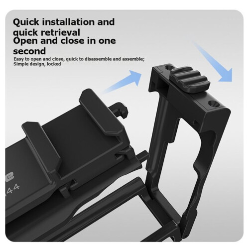 for  OSMO Action 6 2in1 Camera Cage Protective Case Cage Cold Shoe 1/4" Hole Quick Release Frame for Action6 2