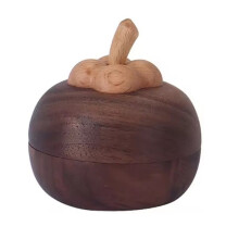 Exquisiter Ätherischer Öldiffusor Aus Holz in Form Eines Berg-Bambus - Duftendes Tischornament Aus Massivholz