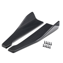 1 Paar Universelle Heckstoßstangen-Lippenschutzleisten 48 cm Heckeckenschutz Autozubehör (Kohlefaser)