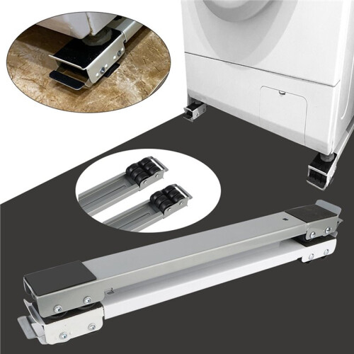 Movable Racks Mobile Roller Bracket Adjustable Washing Machine Stand Refrigerator Base Mount Universal Dryer Holder B 1