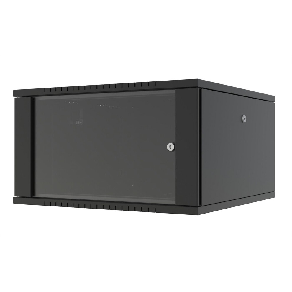 Lanview Quick Assembly Unassembled 19" 7U Rack Wall Mount W:600 X D:600 X H:423mm - Black 5715328161269