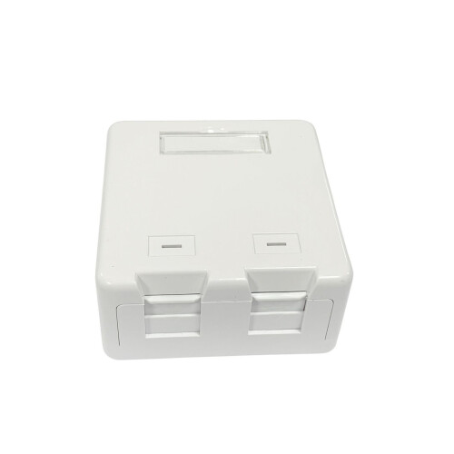 Lanview Surface mount box for 2 x RJ45 jack 1