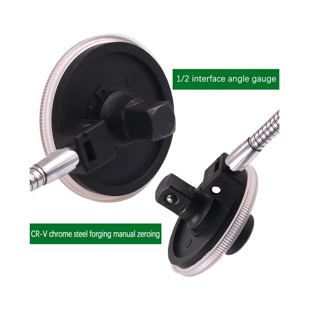Saudism 360 Degrees Torque Meter Calibrated In Degrees Torque Angle Gauge Torque Wrench Adjustable Torque Regular Scale