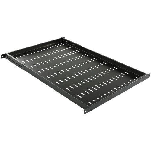 Lanview by Logon D=670mm FIXED SHELF ADJUSTABLE SIDE ARM BLACK
