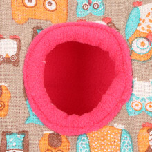Hamac triangulaire motif hibou taille L 39-65g rose rouge