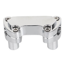 2" Handlebar Risers Top Clamp for 1" Bar Dyna Street Bob Wide Glide Softail Sportster 1200 883 Fat Boy