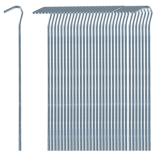 Hillington 50-Pack Heavy Duty Galvanised Steel Tent Pegs