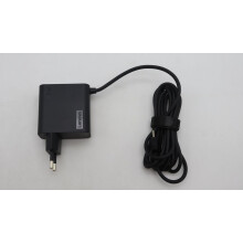 Lenovo 65W power adapter with adjustable voltage levels of 20V 15V 9V and 5V featuring 2 ports EU compatibility.