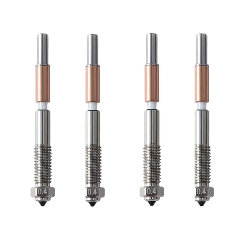 0.4Mm Bimetal Nozzle For Qidi Q2 Q2c Bimetal Nozzle Bimetallic Ceramic Insulation Integrated 3D Printer Parts 6033390329844