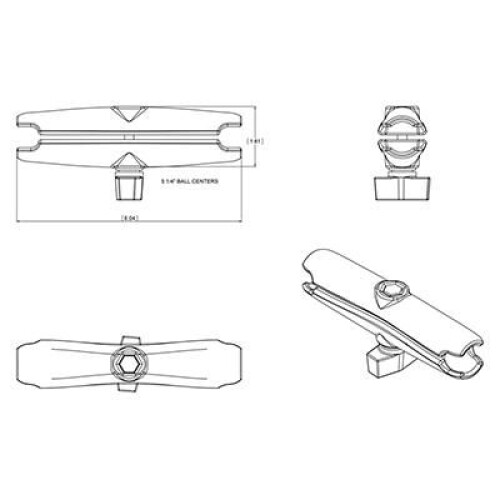 RAM Mounts Double Socket Arm 2