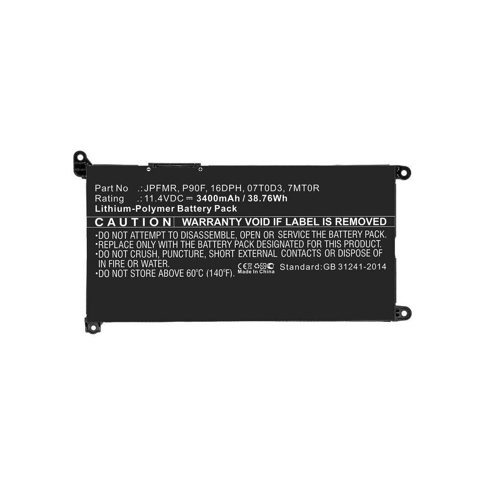 Coreparts Laptop Battery 41Wh Li-Pol 11.4V 3600Mah Black 5715063510278