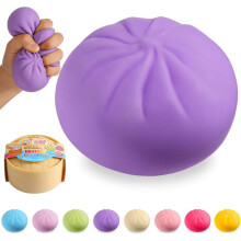 (Violetti) Myppy Squishy, Viral Bao Bun -puristuslelu, Stressinlievityslelu mysteerilaatikkoon, Täydellinen loma- ja syntymäpäivälahja