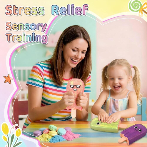 stk. iskrem squishy, sommeris squishy fidget sensoriske legetøj angstlindring, taba squishy, søde squishies is stre 2