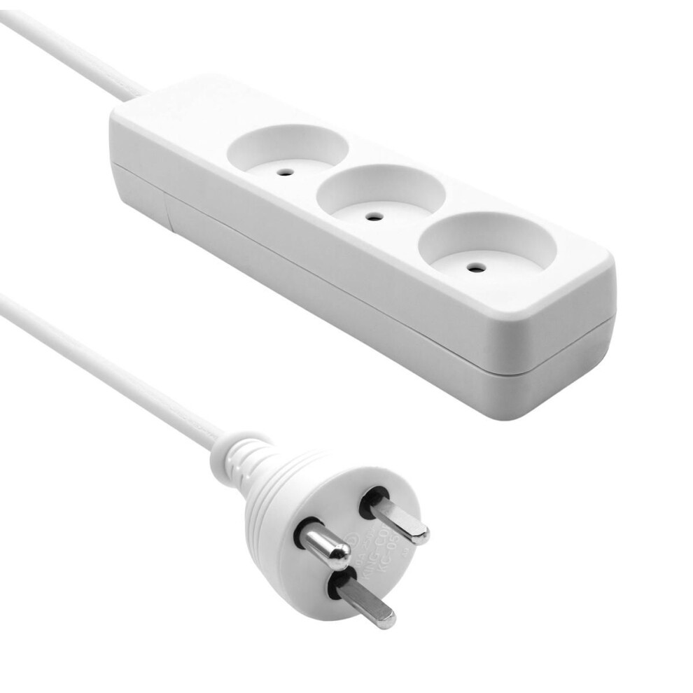 Proxtend Danish Power Strip 3-Way 15M It White 5714590023596
