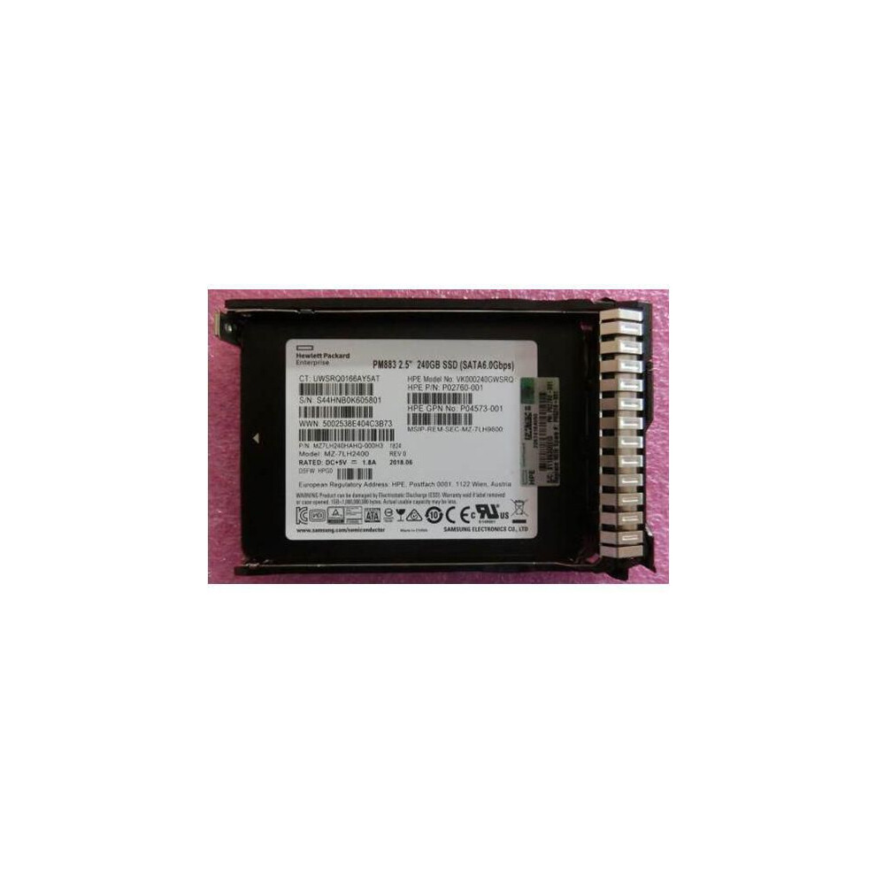 Hewlett Packard Enterprise 240Gb Sata Solid State Drive 5706998670830