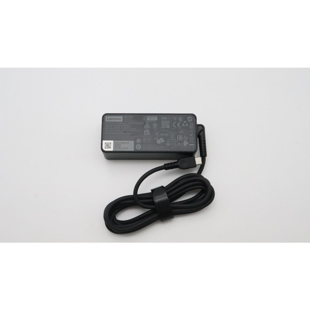 Lenovo 45W Usb-C Laptop Charger With Multi-Voltage Support (20V 15V 9V 5V) Suitable For Portable Devices. 5704174263128