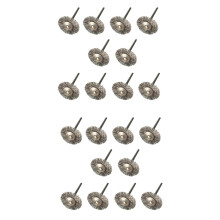 20 Pcs Stainless Steel Wire Brushes Disc Brush Round Brush 25mm Diameter for