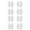8 Pair Protective Anti-Slip White Cotton Work Driving Gloves 1