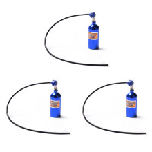 3X Metal Simulated NOS Nitrogen Bottle for 1/10 RC Crawler Car Bronco RC4WD D90 D110 TRX4 Axial 90046,