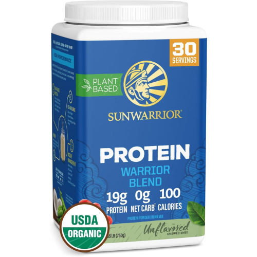 (750g) Sunwarrior Organic Plant-Based Protein Powder, Unflavoured