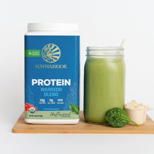 (750g) Sunwarrior Organic Plant-Based Protein Powder, Unflavoured 2