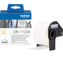 Brother The Brother DK-11234 Black on White Label Roll â“ 60mm x 86mm. 260 labels per roll.