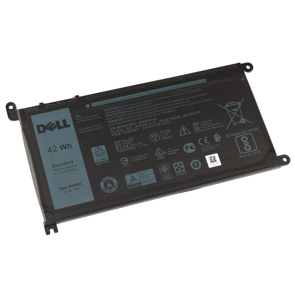 Dell Lithium-Ion Battery With 42Wh Capacity 11.4V Voltage 3-Cell Prismatic Design Suitable For Dell Inspiron Laptops. 5715063012079