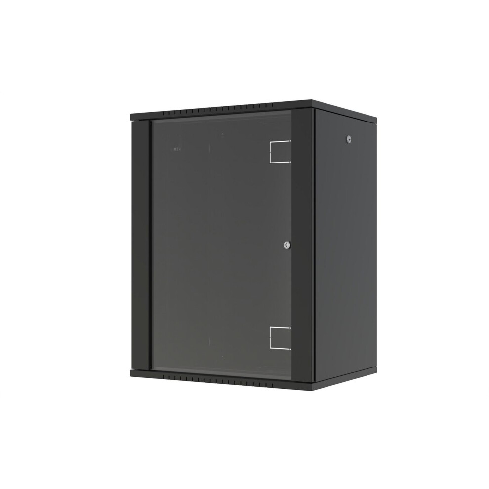 Lanview Quick Assembly Unassembled 19" 16U Rack Wall Mount W:600 X D:450 X H:823mm - Black 5715328161733