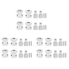 12x Coupleur D'Extension de Moyeu Hexagonal de Roue de 12Mm en Métal de Voiture TéléCommande pour AXIAL SCX10 D90 CC01 F350 1/10 Chenille