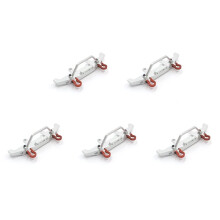 5X Metal Front Bumper for WPL C14 C24 C24-1 1/16 RC Car 4X4 Truck & Crawler Upgrade Parts Accessories,Silver