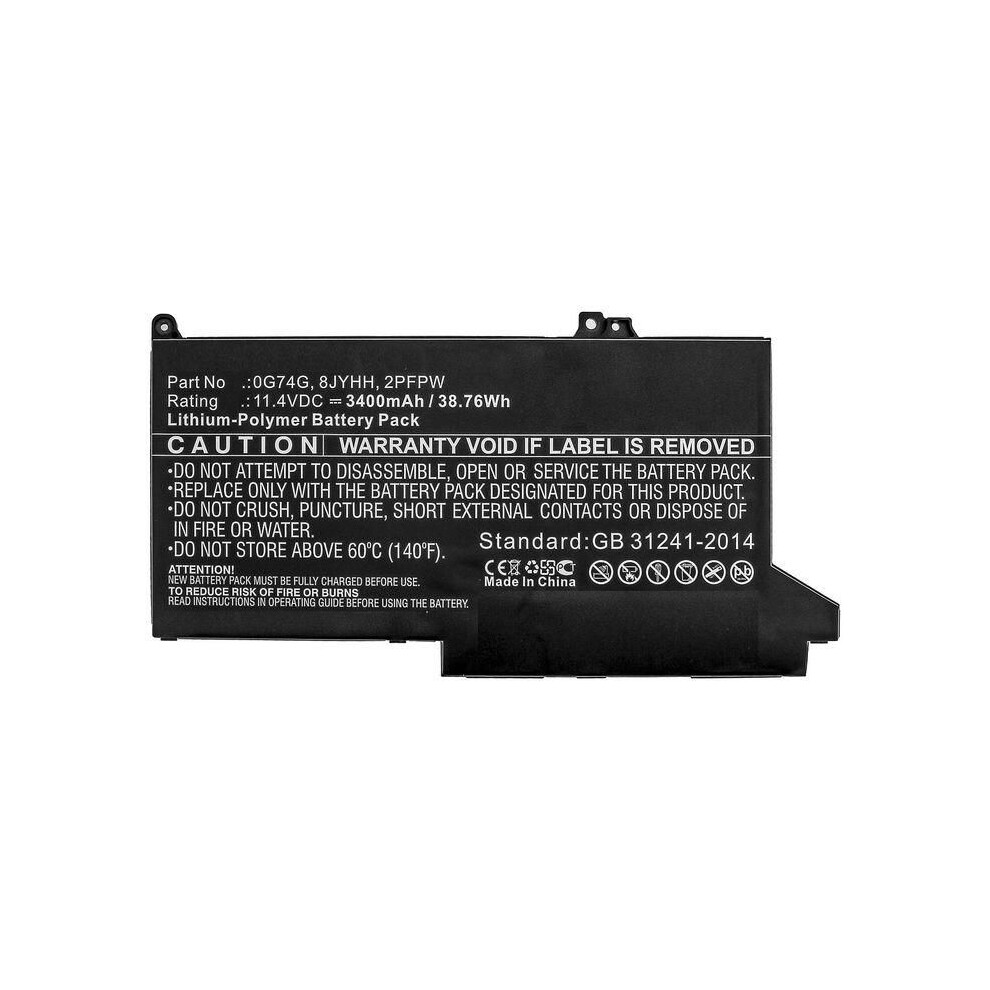 Coreparts Laptop Battery 38.76Wh Li-Polymer 11.4V 3400Mah 5715063511626