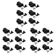 18-Pack Non-Magnetic Push to Open Catch Lock Drawer Cabinet Catch Press Cupboard Bedroom
