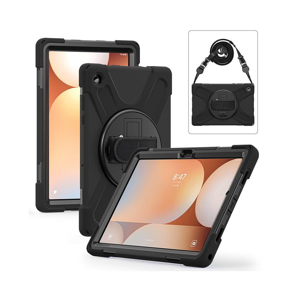 Estuff Galaxy Tab A11+ Austin Defender Case Without Built-In Screen Protector - Black 5715328146068