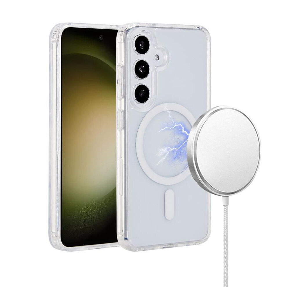 Estuff Samsung Galaxy S25 Infinite Oslo Magnetic Hybrid Cover - Transparent - 86% Recycled Plastic 5715063741795