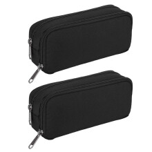 2X Stift Federmäppchen mit Großer Kapazität Oxford Aufbewahrung Tasche Stift Etui Einfache Schreibwaren Tasche für Schul und Büro Organizer