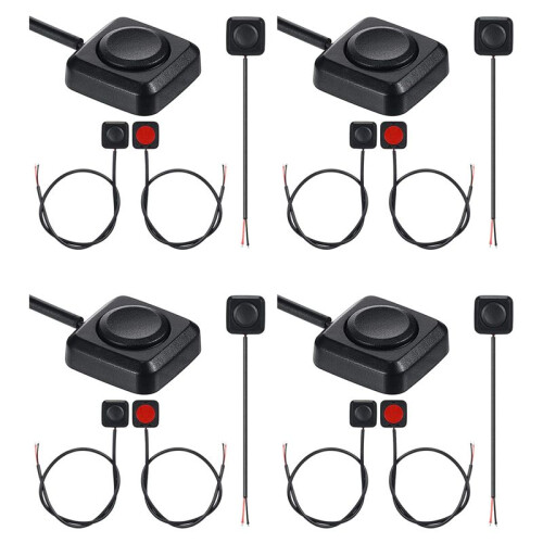 16 Pcs Momentary  Momentary Push Button  Off  12V 24V Surface Mount  Button