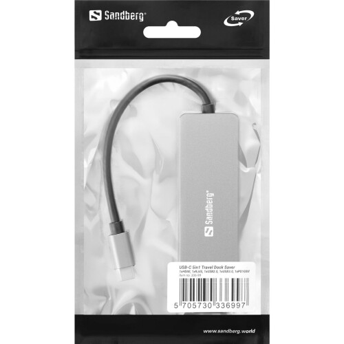 Sandberg USB-C 5in1 Travel Dock Saver 1