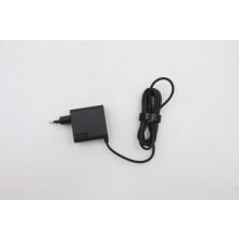 Lenovo 65W AC power adapter with USB Type-C interface designed for fast charging of compatible Lenovo devices.