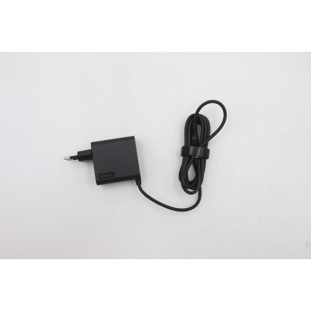 Lenovo 65W Ac Power Adapter With Usb Type-C Interface Designed For Fast Charging Of Compatible Devices.