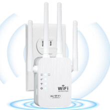 2025 WiFi-extenders - Groot bereik, 9800 vierkante voet, 40 apparaten (wit)