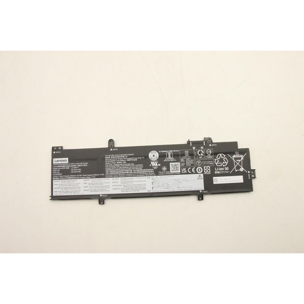 Lenovo Internal Lithium-Ion Battery With 4 Cells 52.5Wh Capacity Suitable For Specific Devices.