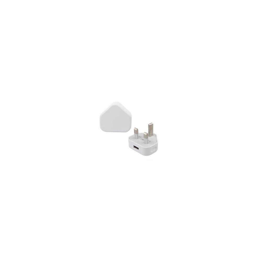Estuff Home Charger Usb-A 2.4A 12W Uk Plug - White 5715063229248
