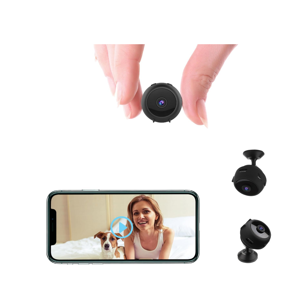 4K Mini Wireless Security Camera With Motion Detection, Night Vision, Clock-Shaped Discreet Spy Cam, Built-In Battery & Loop Recording 6083684975912