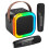 Kids/Adults Bluetooth Karaoke Mic,2 Wireless Mics,Portable Speaker,Black 1