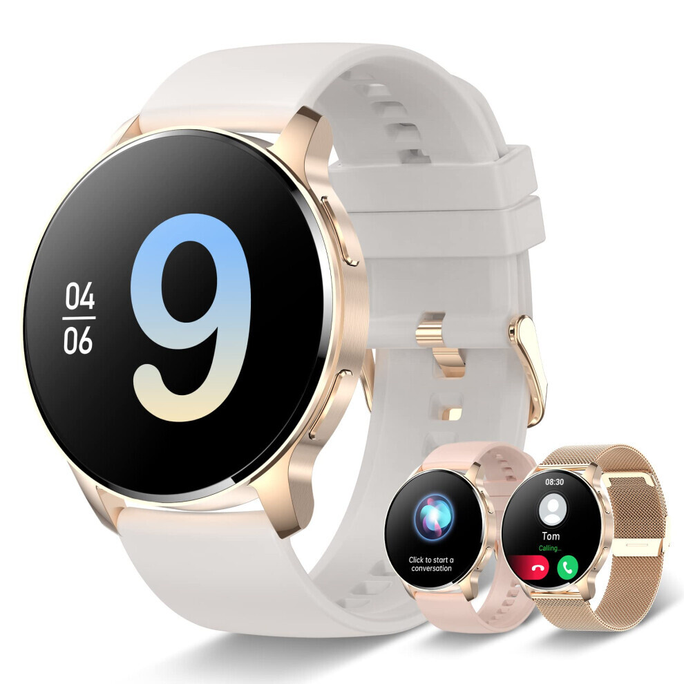 Women's Smartwatch - 1.32" Touchscreen, Heart Rate, Spo2, Sleep Tracker, Bluetooth Calls, Ip67 6083684976216