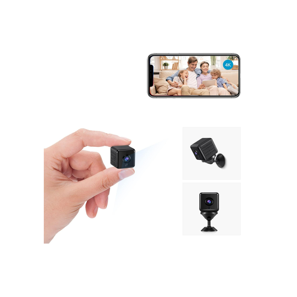 Spy Camera,1080P Hd Mini Wifi Wireless Hidden Camera Smallest Security Cameras With App Mini Nanny Cam(Black) 6083684976278