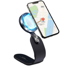 360 magneettinen autoteline, jossa on tukeva ote ja joustava varsi