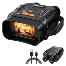 Night Vision Goggles, Night Vision Binoculars for Adults, 10X Digital Zoom, 2.8'' HD Screen Binoculars Camera can Take Photo and Video,