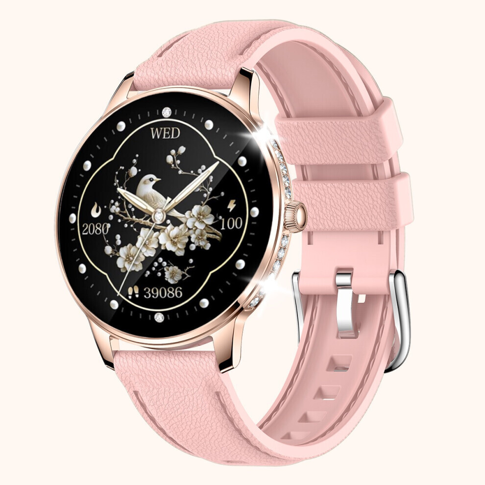 Smartwatch Hk38 Diamond Design Amoled Bluetooth Call Fitness (Pink) Pink 6083684977817